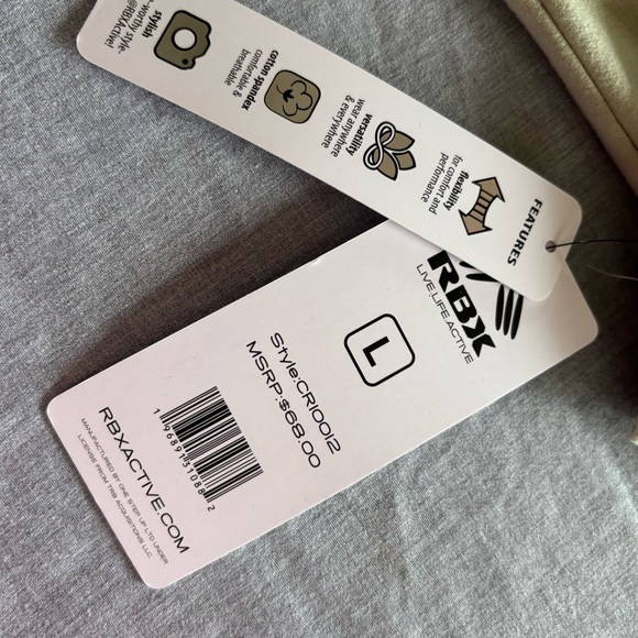 RBX WOMEN GREEN MINT HIGH NECK 1/4 ZIP LONG SLEEVES PULLOVER SIZE L THUMBHOLES - Picture 6 of 7